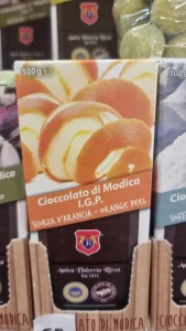 Cioccolato di Modica scorza d'arancia - barretta da 100gr