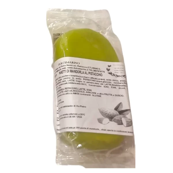 dolceria mazzone panetto latte di mandorla pistacchio 200gr