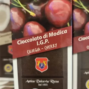 Cioccolato di Modica alla ciliegia - barretta da 100gr