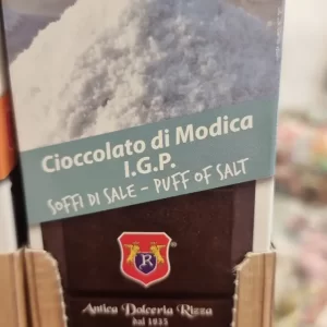 Cioccolato di Modica soffi di sale - barretta da 100gr