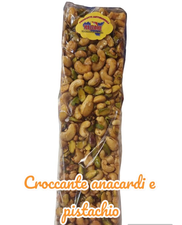 dolciaria mazzone croccante anacardi e pistacchio