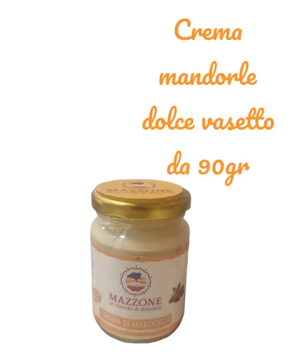 Crema di mandorle dolce vasetto da 90gr